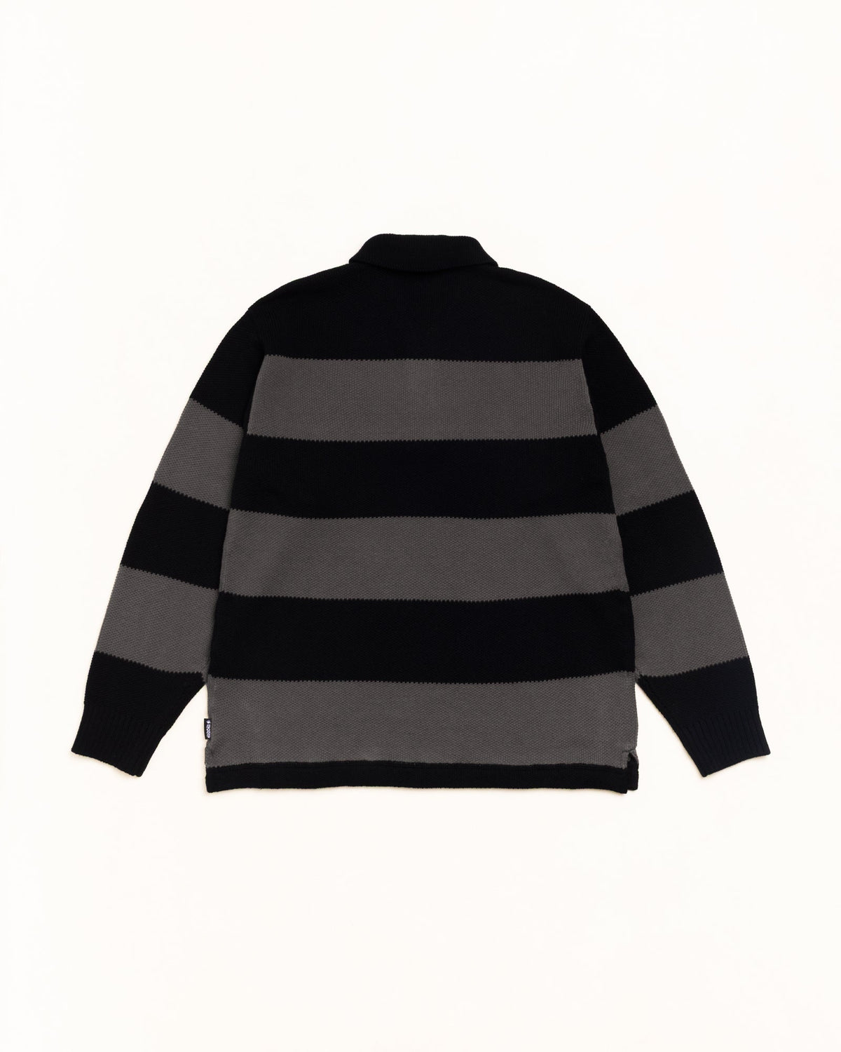 PIQUE KNIT STRIPE RUGBY