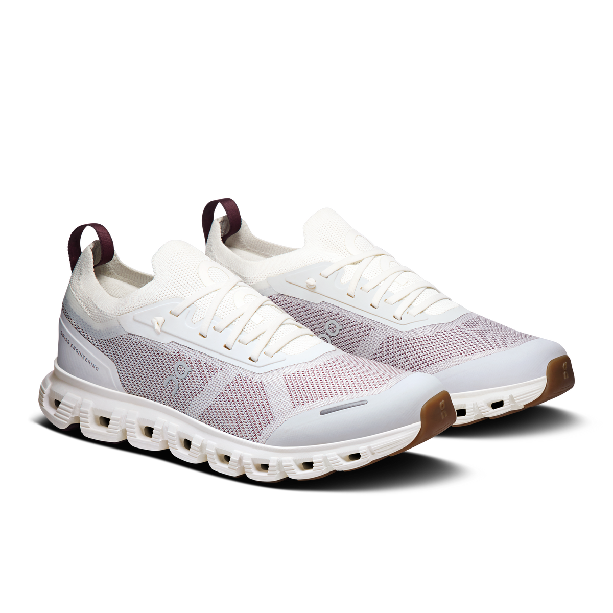 On Running Women's Cloud 6 Versa Shoes - Ice / Maroon