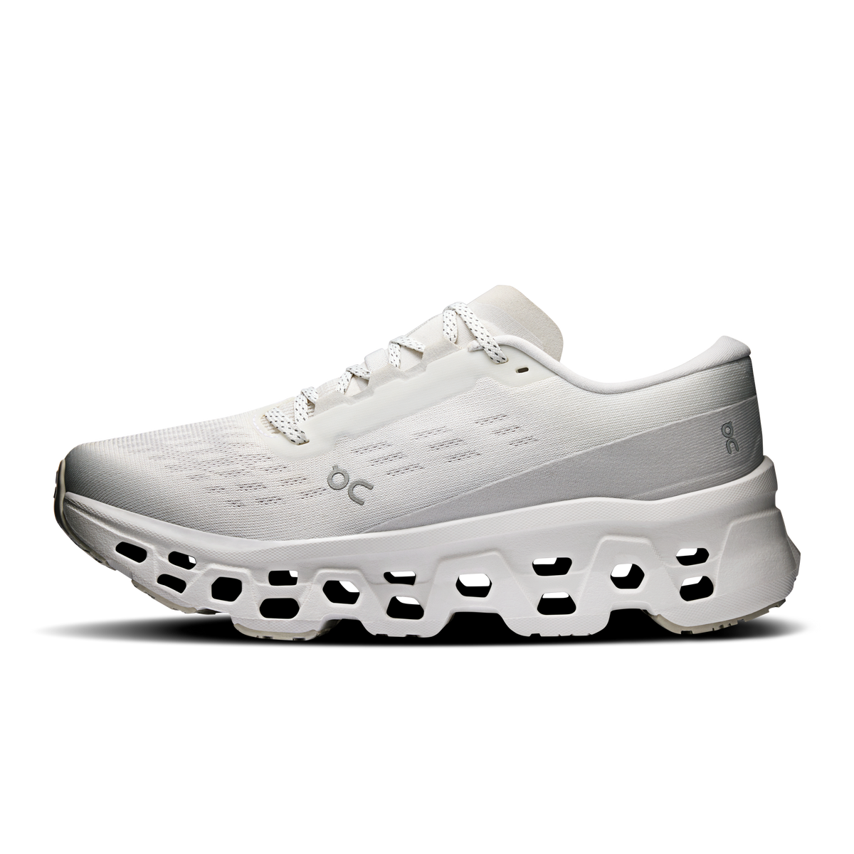 On Running Women's Cloudmonster 3 Shoes - White / Wolf